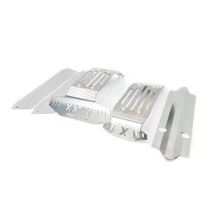 GGRC-Aço Edelstahl vordere und hintere Chassis-Rüstung, Skidplattenschutz, 1: 5 Traxxes X-Maxx RC-LKW, Auto-Upgrade P, 5pcs 8 Hauptverkaufskidplatten -Traxxas Maxx - №4