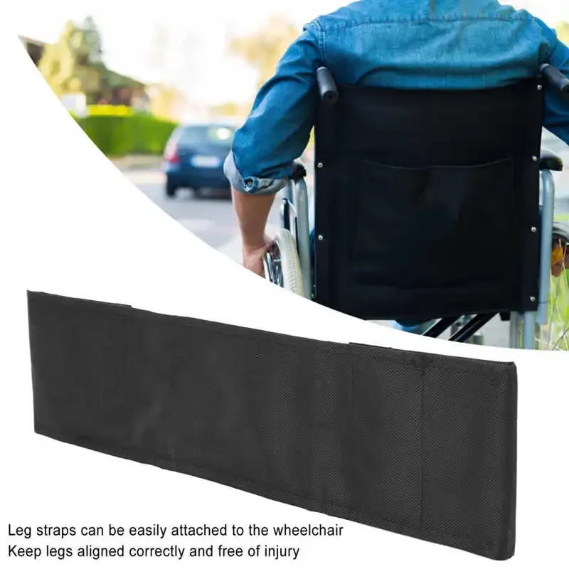 Adjustable Wheelchair Leg Straps Soft Comfortable Wheelchair Calf Strap for Wheelchair User Safety Foot Strap Prevents Slipping