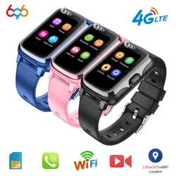 696 4G Children Smart Watch WIFI+GPS+ Base Station Assisted Positioning Video Call Waterproof 500mah Battery Waterproof Kids SOS