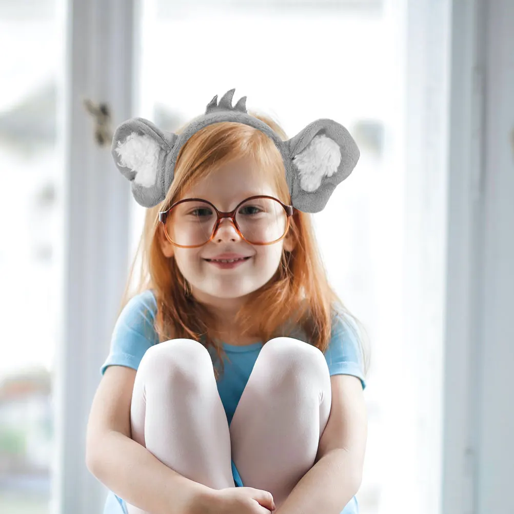 

2Pcs Headband Cartoon Animal Ears Headdress Adjustable Size Photo Prop Party Accessories Costume Adult Girls