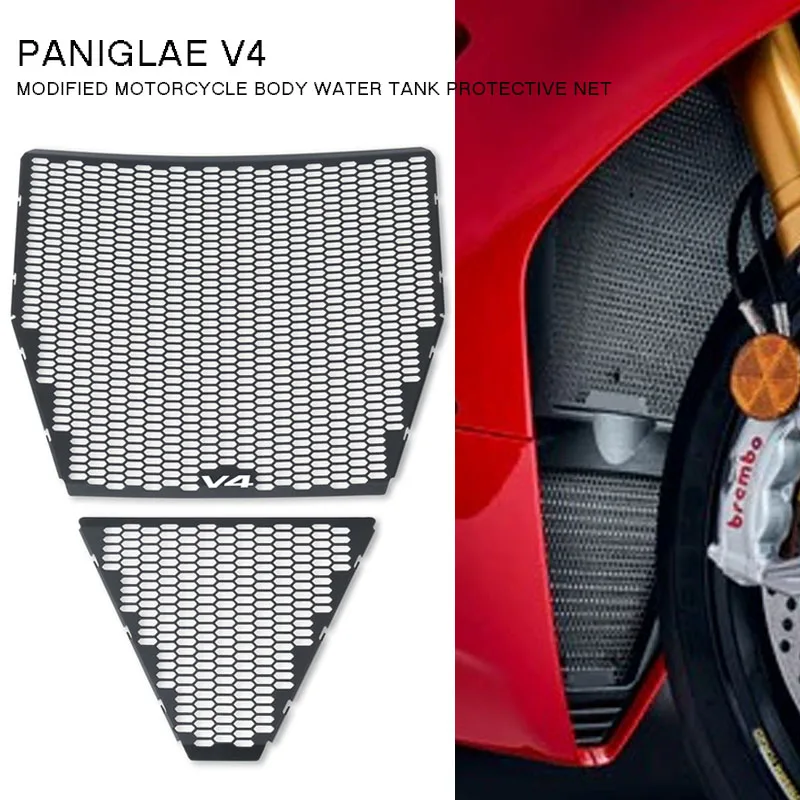 

For Ducati Panigale V4 V4S 2025 2026 Motorcycle Accessories Radiator Guards Grille Grill Cover Oil Cooled Guard Protector
