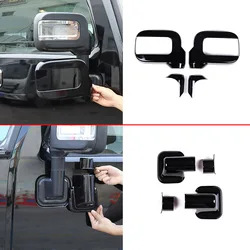For Hummer H2 2003-2009 ABS Black Car Exterior Mirror Cover Rearview Mirror Base Shell Decorative Cover sticker Auto Accessories