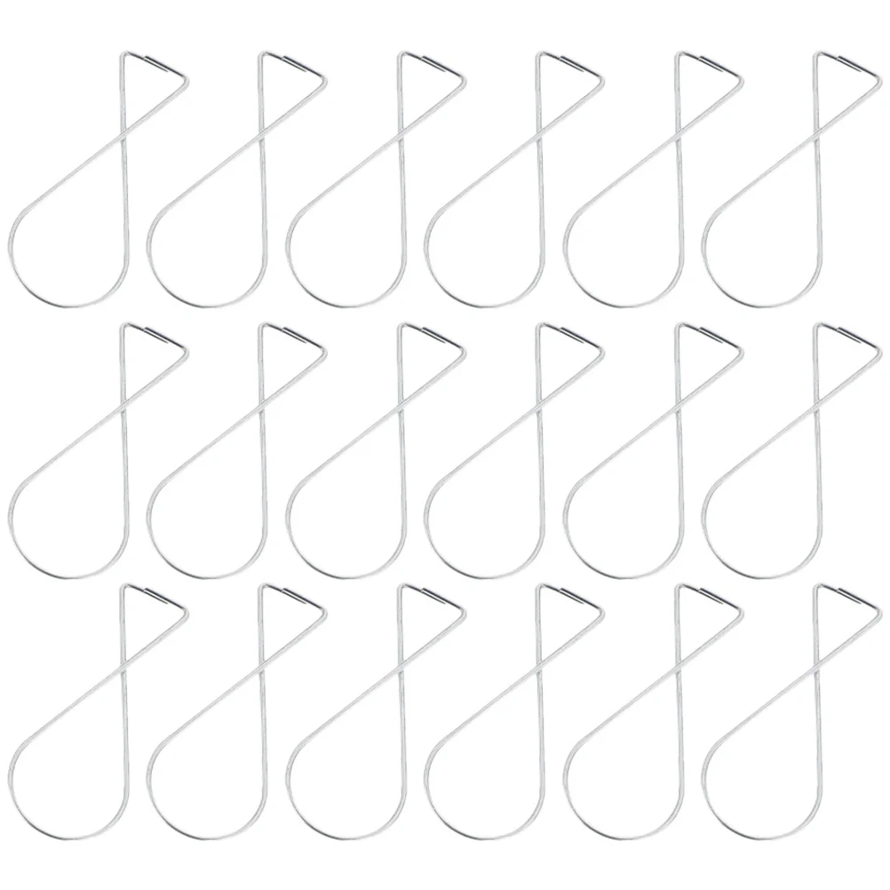 50pcs Rebound Hooks Rust Resistant Steel For Hanging Plants Posters Lights Banners Decorations Grid Clip Home Office Party