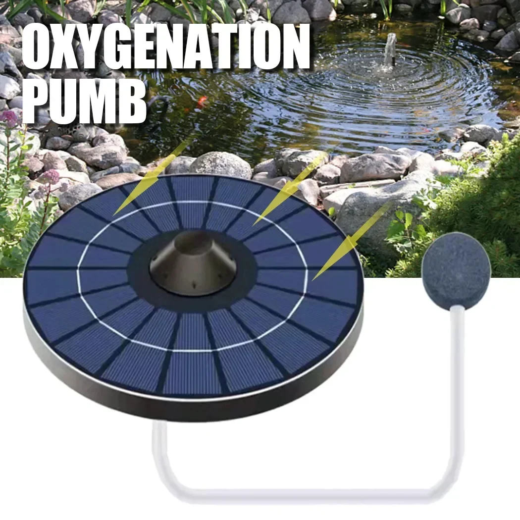 Oxygen Aerator Water Aquarium Solar For 150cm Fish 0.8 With Pump Pumps Air 1pc Hose Round Bubble Tank Stone L/min Pond