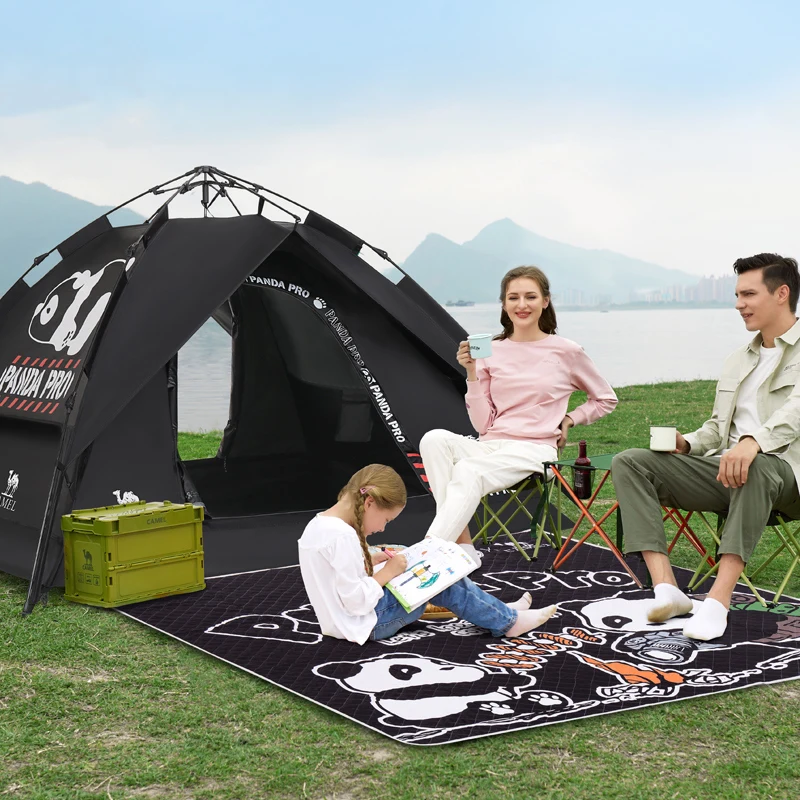 Imagem -03 - Vinil Impermeável Hidráulica Automática One-touch Barracas de Acampamento Protetor Solar Praia Tenda Camping Suprimentos Protetor Solar 34 Pessoa