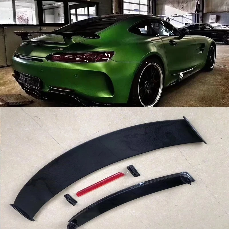 

Для Benz Amg GT Gtr Высокое качество углеродное волокно задний спойлер крылья комплект кузова автомобиля 15-16