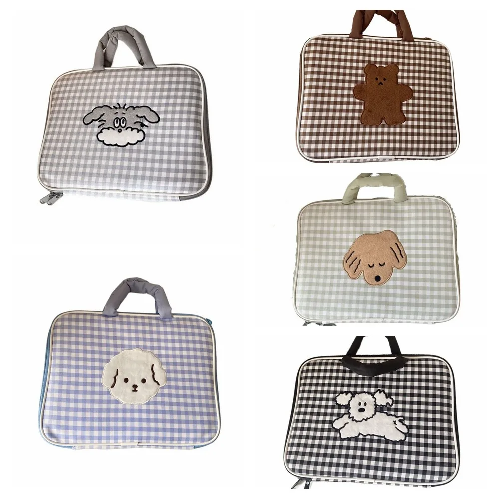 Сумка для планшета с рисунком шахматной доски, защитная сумка для ноутбука с мультяшными животными, защита от падения, портативная сумка для хранения компьютера, работа