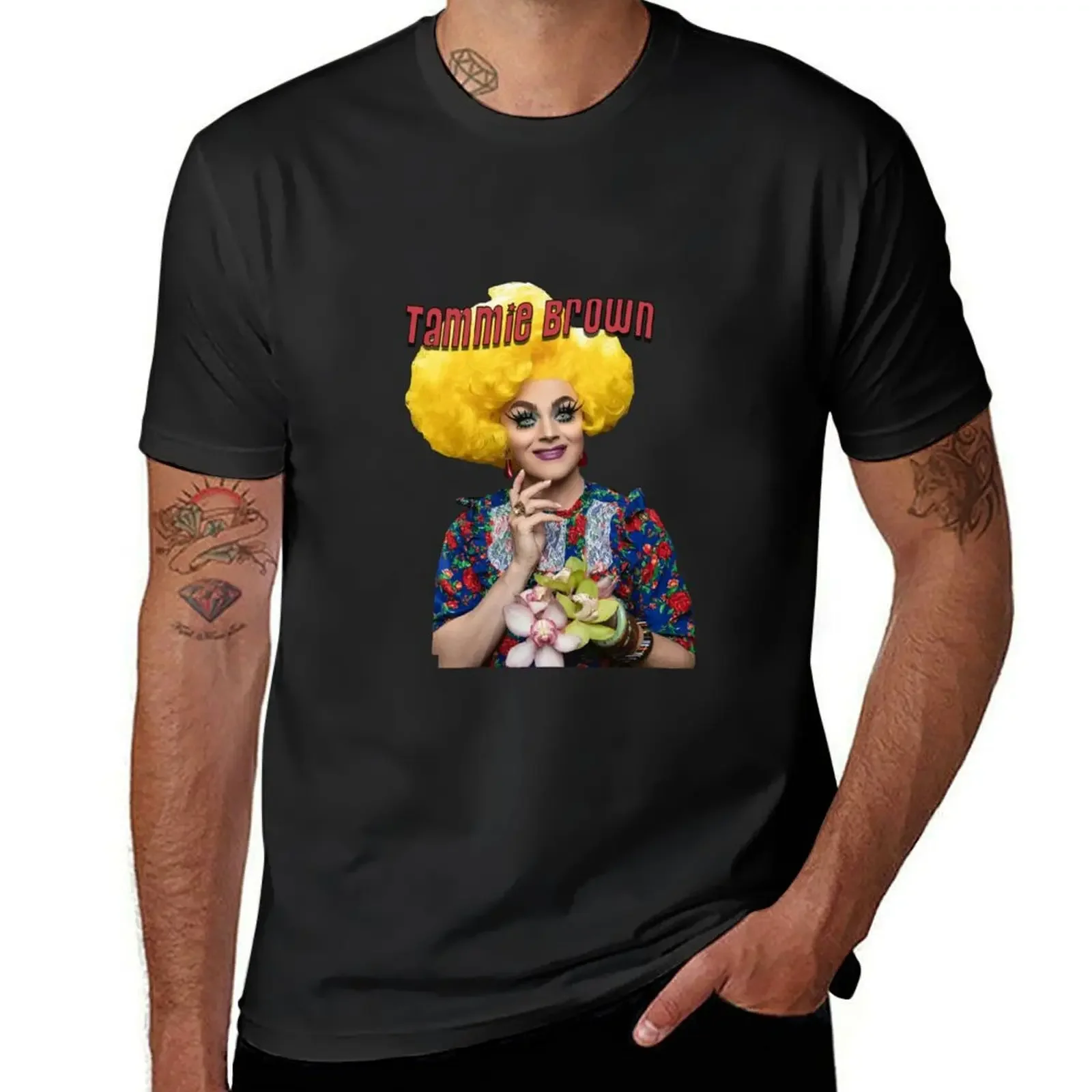 

Tammie Brown T-Shirt man clothes boys animal print cotton graphic tees Clothing Men's t shirts