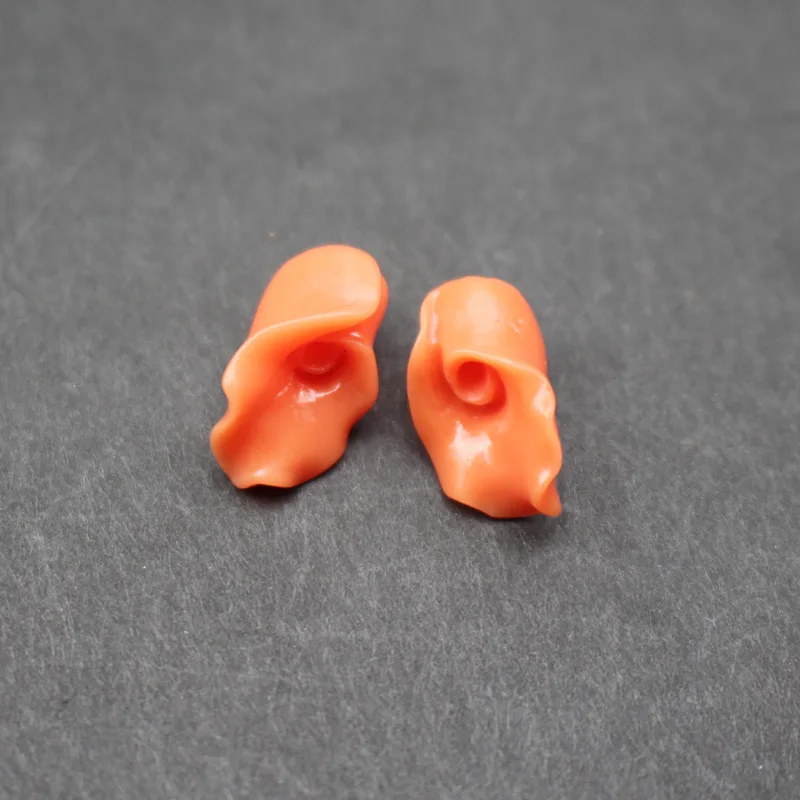 20Pcs 7mm*14mm  Artificial Coral beads Carved Calla flower Shape Loose beads 11Colors for Earring Bracelet Necklace DIY making