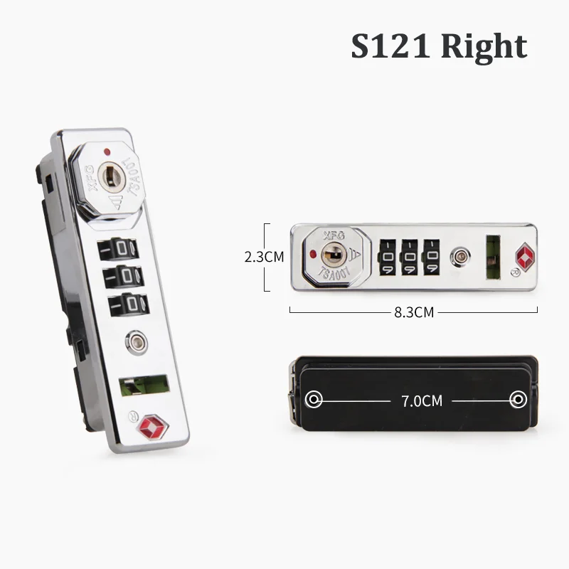 Suitable For S121 Original Baggage Customs Lock Luggage Accessories Combination Lock Simple Portability Anti-theft Security