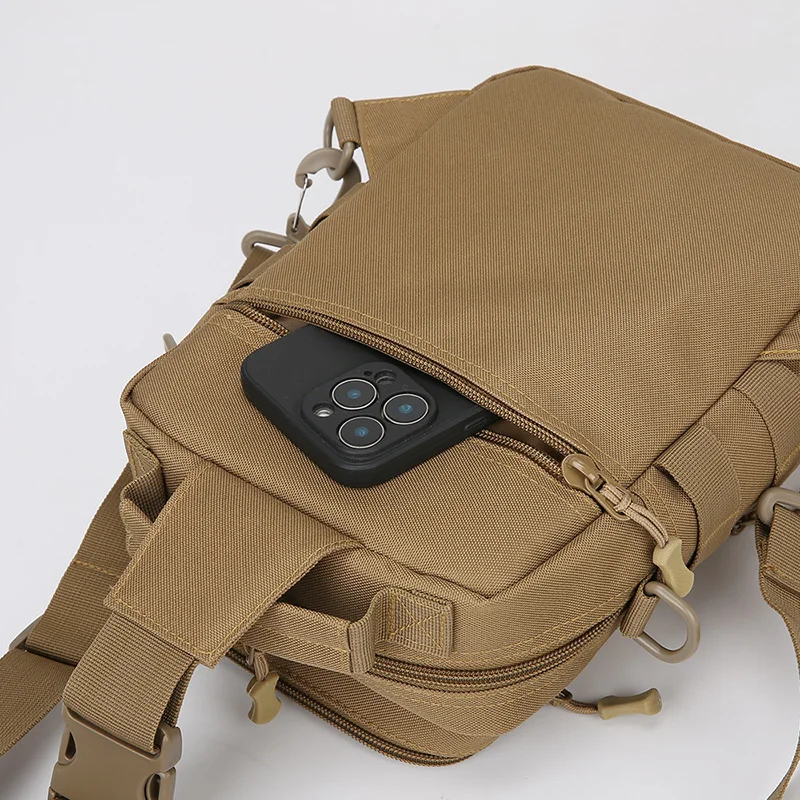 Taktische Brusttasche für Männer, multifunktionale Angeltasche, strapazierfähige Umhängetasche für Reisen, Camping, Wandern, Outdoor-Aktivitäten – Detail 29