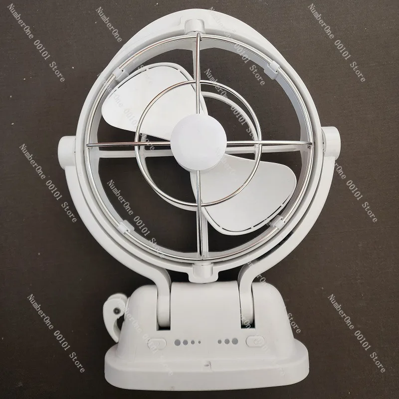 Car Fan 12V 24V DC Fan Vehicle Mounted Oscillating Fan Remote Control Adjustable Speed Cooling RV Marine