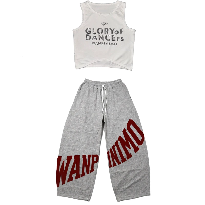 2026-children-hip-hop-dance-costumes-for-girls-vest-loose-pants-streetwear-kids-modern-jazz-dance-performance-clothing-dqs23195