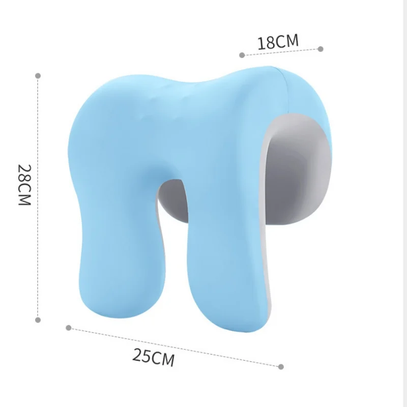 Ergonomic Nap Pillow Memory Foam Throw Pillow Chair Back Heightened Cushion Neck Support Face Down Sleeping Pillows