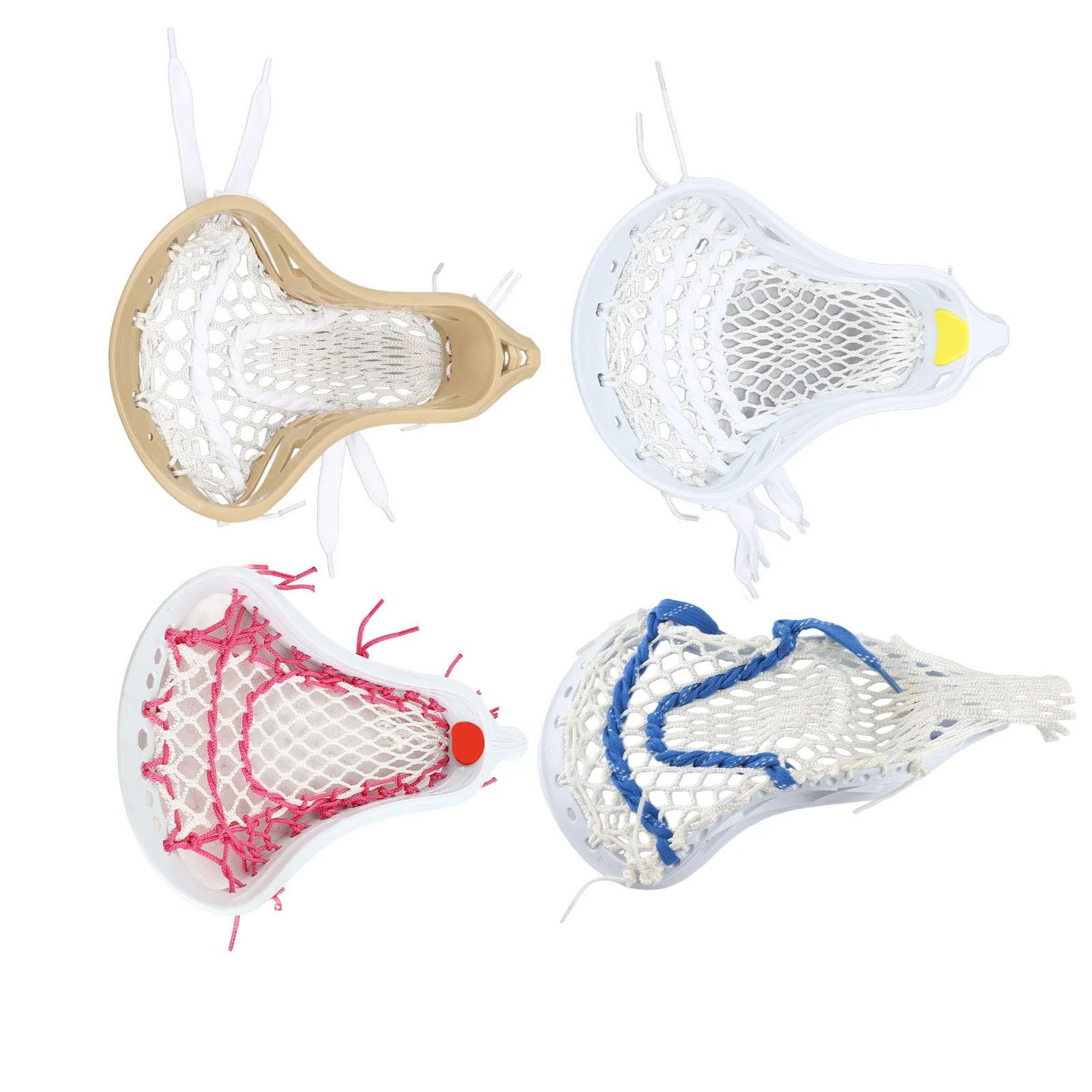 Mesh Strung  Stick Heads  Head Mesh Strung Wear Proof Nylon  Stick Heads for Training Competition