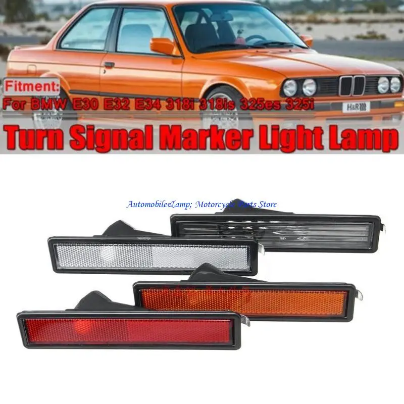 H7BD Auto Accessories Leaf Board الخلفية المصد الخلفي اليسرى الجانب الأيسر انعطاف العلامة مصباح مصباح المصباح لـ E30 E32 E34