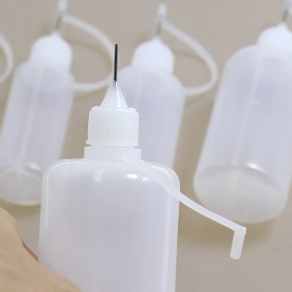 5Ml 10Ml 15Ml 30Ml 50Ml 100Ml 120Ml Pe Plastic Knijpbare Tip Applicator Fles Hervulbare Druppelaar Met Naaldtip Doppen Voor Lijm