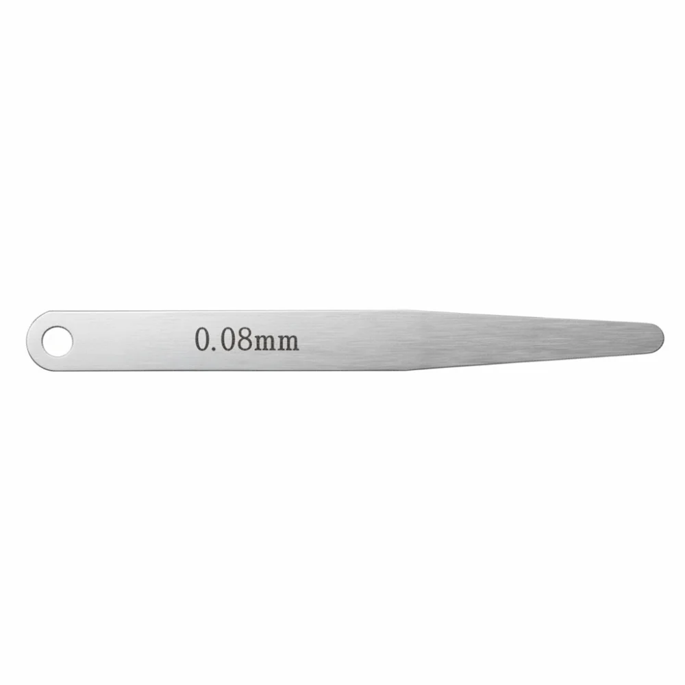 5pcs Stainless Steel Feeler Gauge Thickness 100mm Metric Gap Measuring Tool Silver Feeler Filler Measurement Tool