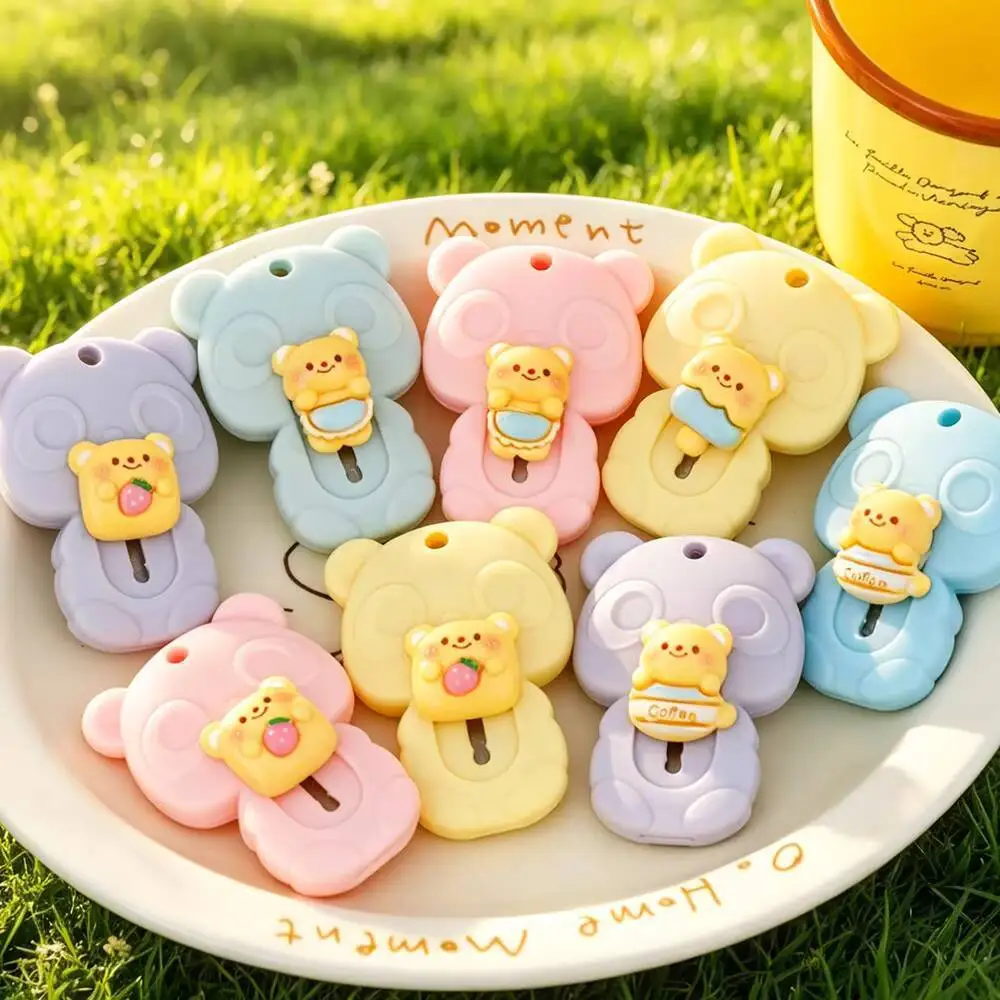 1-3-5 pcs Kawaii Mini Pocket Bear Drinks Art Utility Express Box Knife Paper Cutter Wrapping Refillable Blade Stationery