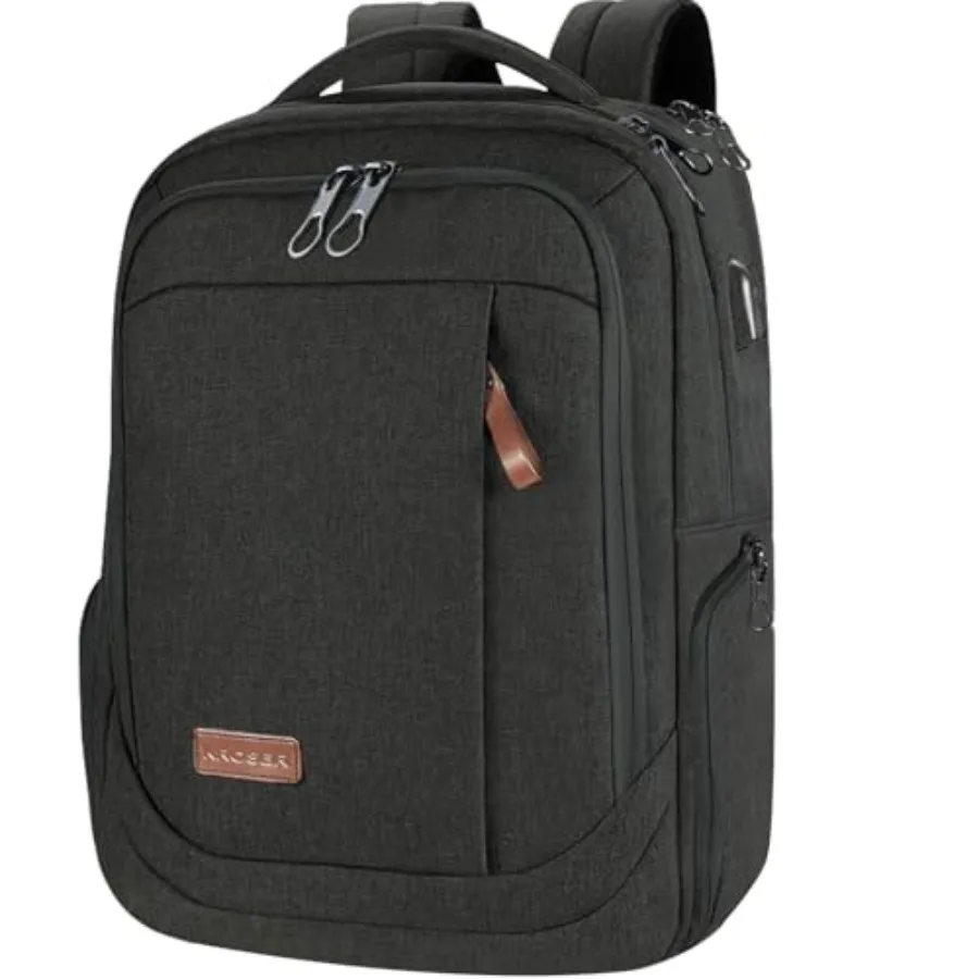 

Laptop Backpack Large Computer Backpack Fits up to 17.3 Inch Laptop with USB Charging Port Water-Repellent Travel Backpack Casu