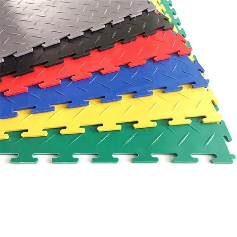 Removable PVC Interlocking Garage Floor Tiles, High Strength, Best Selling, Easy to Install, Warehouse, Car Wash, Work Shop