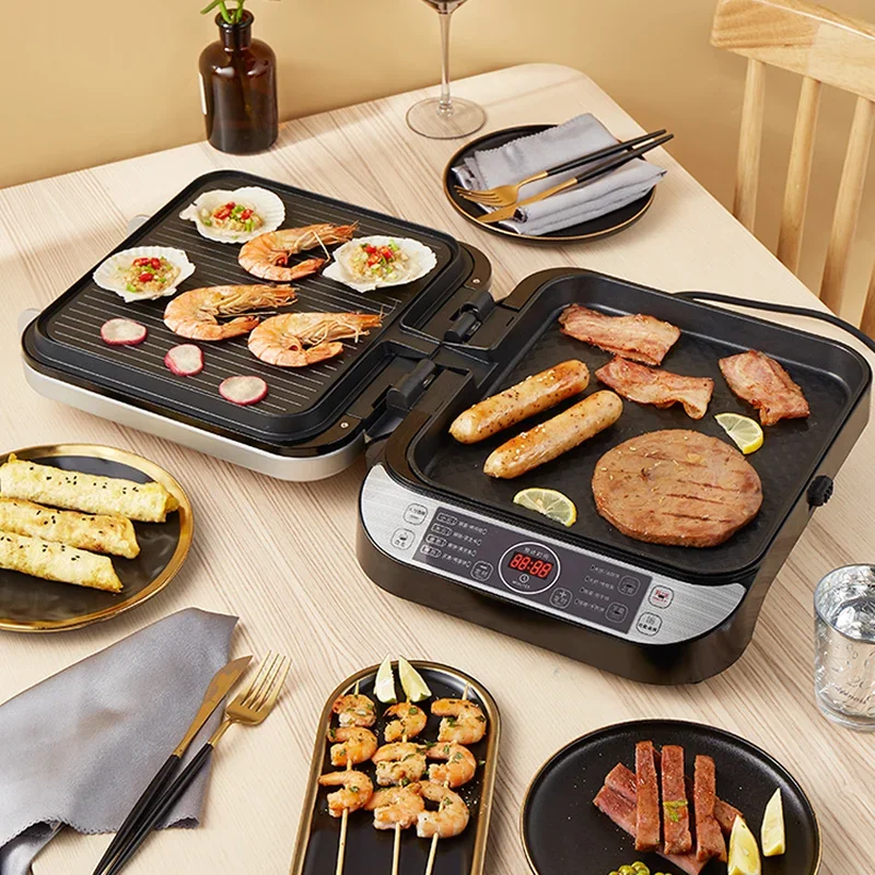 電気ベーキングパン両面加熱取り外し可能で洗える多機能パンケーキマシンの深化と増加