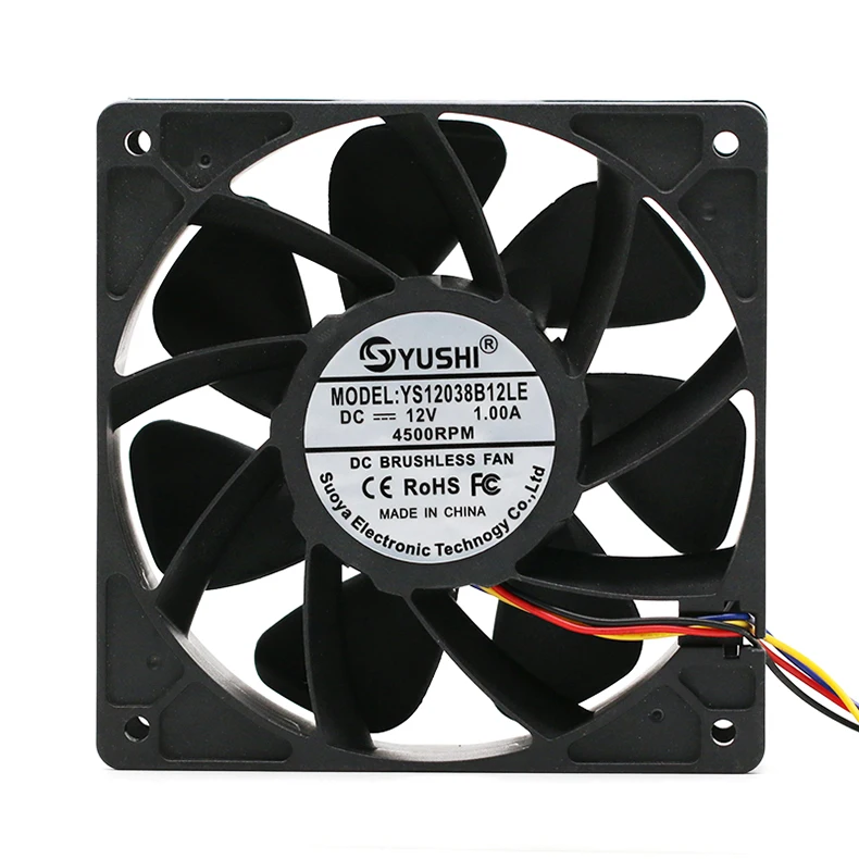 12 فولت كرة مزدوجة 120x120x38 مللي متر 120 مللي متر عنيفة ارتفاع حجم الهواء النمل S7 S9 الجناح بت مروحة التبريد #4