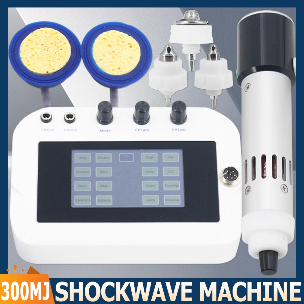 Shock Wave Therapy Machine EMS For Erectile Dysfunction ED Treatment Relieve Muscle Pain 300MJ Professional Shockwave Massager