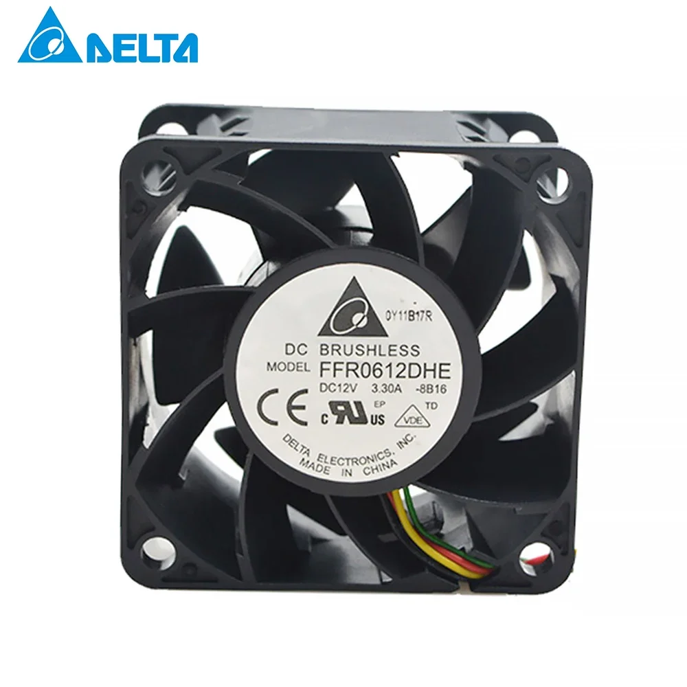 

For Delta 6038 FFR0612DHE DC 12V 3.30A ultra violent strong air flow high speed axial fan