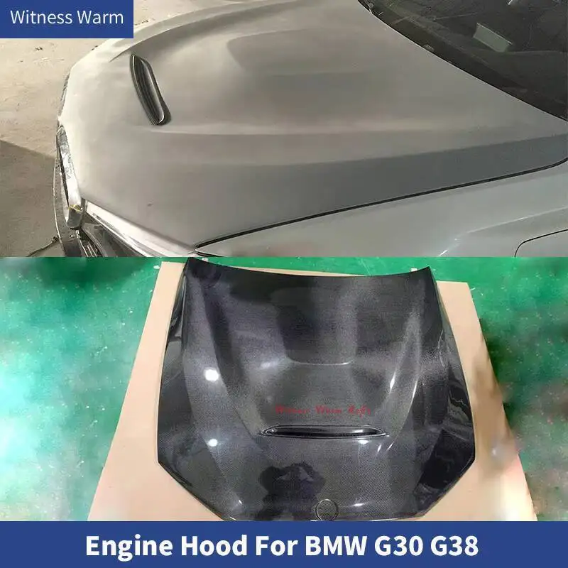 Pour Bmw série 5 G30 F90 M5 berline 4 portes 2017 -2020 capot moteur en Fiber de carbone/Fp capot de voiture Kit de carrosserie Style Gts