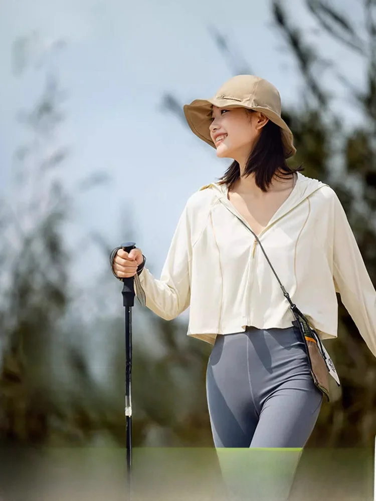 

Bananain Women's Summer Breathable UV Protection Clothing Bla Gel Sunade Ice Silk Lightweight Loose Fit Outdoor Gear