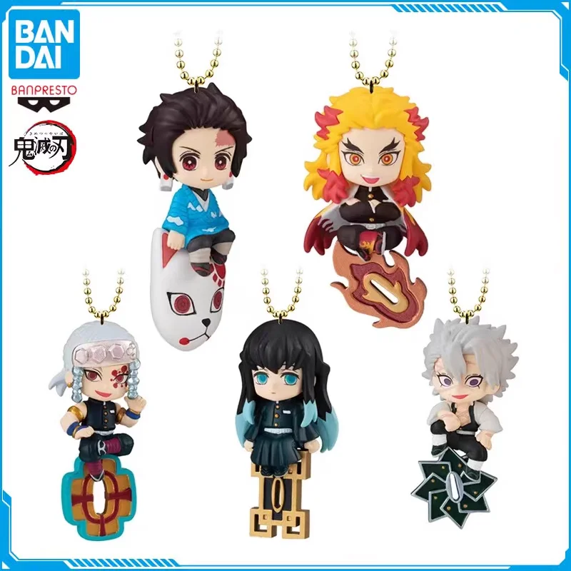 

Bandai Original Demon Slayer Twinkie Dolly 3 Kamado Tanjirou Uzui Tengen Action Figures Pendant Decoration Kids Capsule Toy Gift