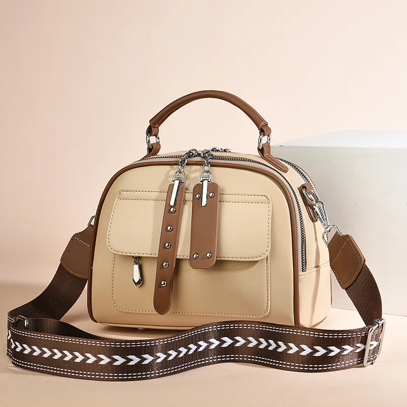 Ladies' Single Shoulder Crossbody Bag Large Capacity Handbag Fashionable Multi-layer Small Square Bag handbags for women