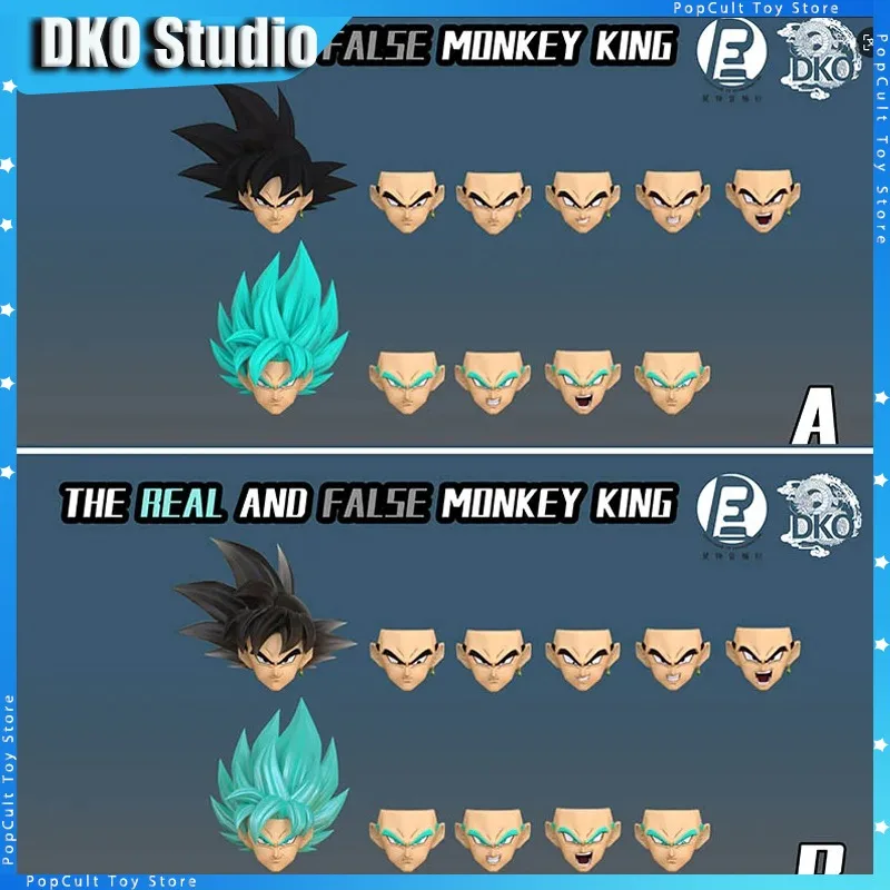 

DKO Studio & Recustom Dragon Ball Фигурка Super Saiyan Blue Son Goku Голова Аниме Фигурка Аксессуары Headsculpt Toys