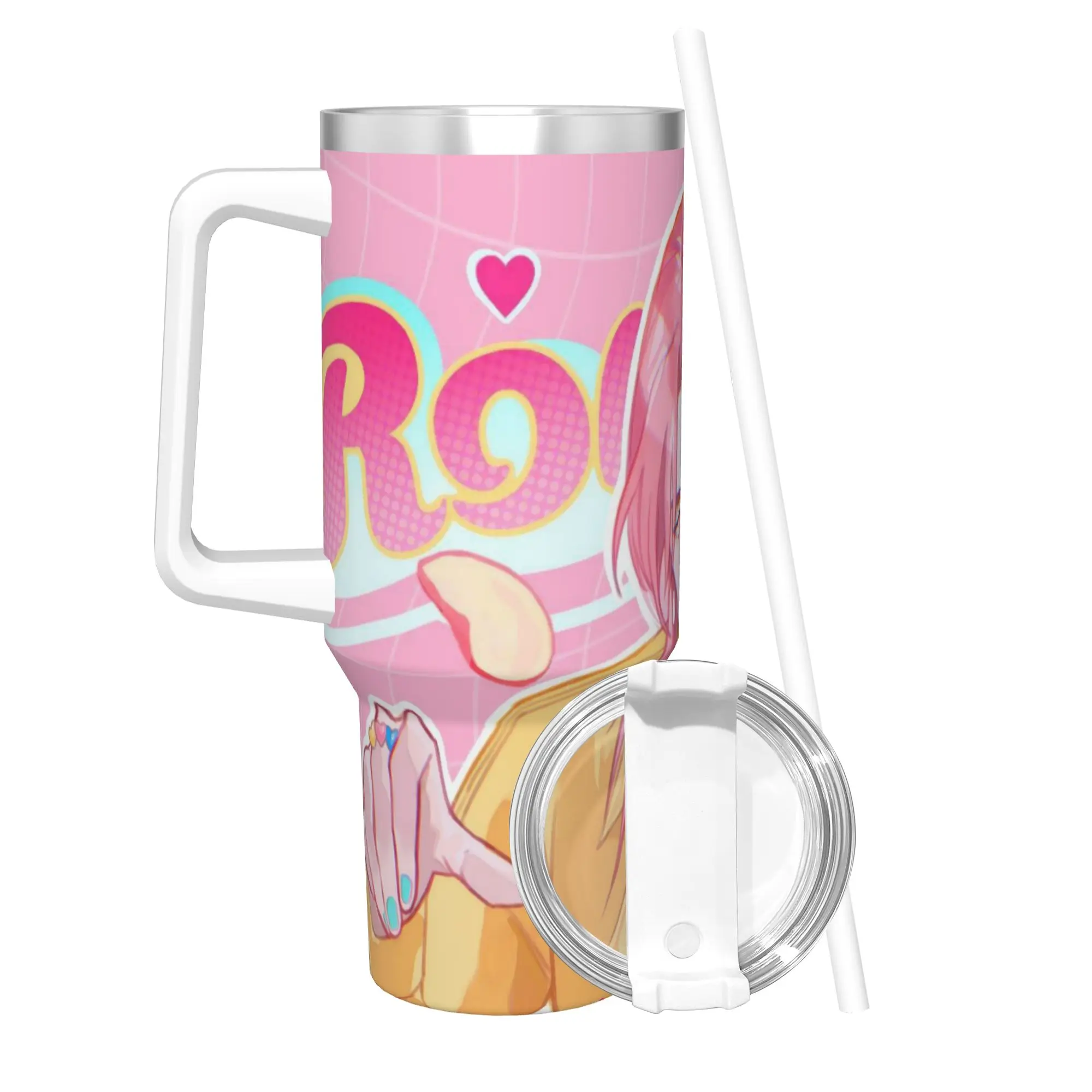 

Stainless Steel Tumbler Saja Boys Romance Thermal Cups KPop Demons Hunters Portable Cold Drink Mugs Cup Travel Water Bottle