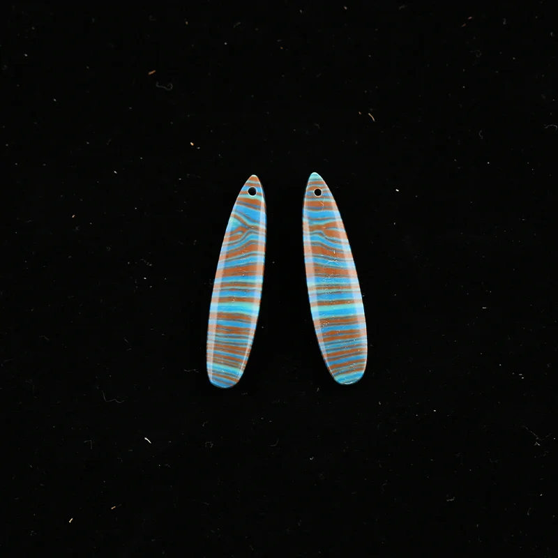 B&F Rainbow Jasper Earring Beads for Jewelry Making, Handmade Natural stones beads, Stones for jewelry Making Supplies