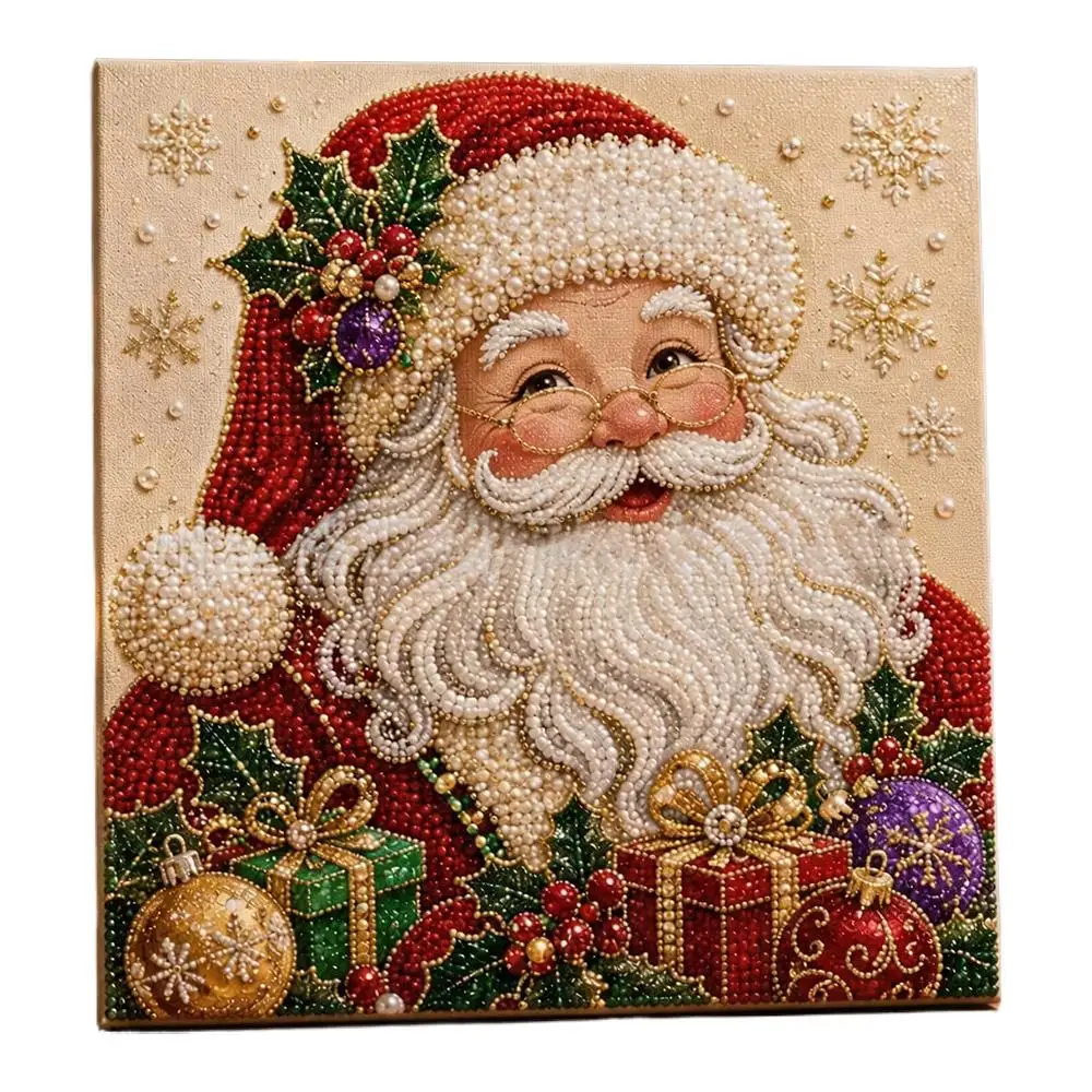 DIY Weihnachts-Perlenkunst-Set 20x20cm Diamantmalerei Weihnachts-Perlenkunst-Set Weihnachtsmann Elch Auto DIY Dekorationsmalerei 2026 – Detail 8