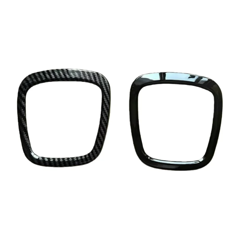 ألياف الكربون/لمعان أسود عجلة توجيه سيارة حلقة الكسوة ملصق غطاء الديكور لأودي A4 B6 B7 B8 A6 C6 A5 Q7 Q5 A3 8P S3