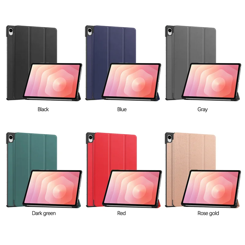 Coque For Samsung Tab S12 Plus Case 12.6 inch Trifold Leather Stand Tablet Shell For Funda Galaxy Tab S12 Plus Case SM-X840 X846