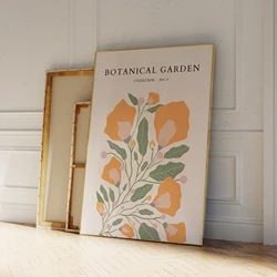 Modern Botanical Garden Yellow Flowers Wall Art Prints Canvas Painting Poster Picture For Living Room Bedroom Home Decor