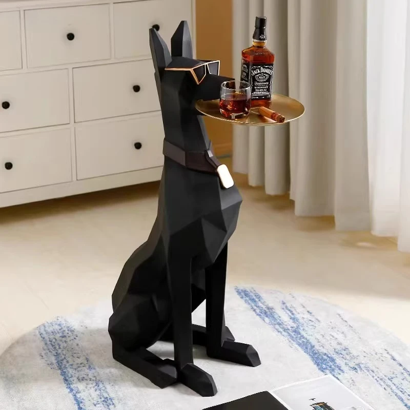 Creative dog tray sofa side table Luxury high-end cartoon coffee tables Animal shaped living room home use designer furniture