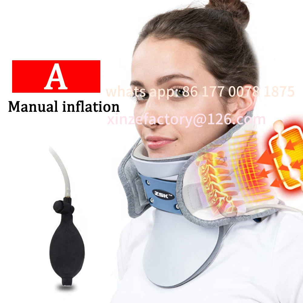 

Customizable Inflatable Neck Traction Device Neck Hot Compress Cervical Vertebra Tractor Support Stretcher Posture Corrector