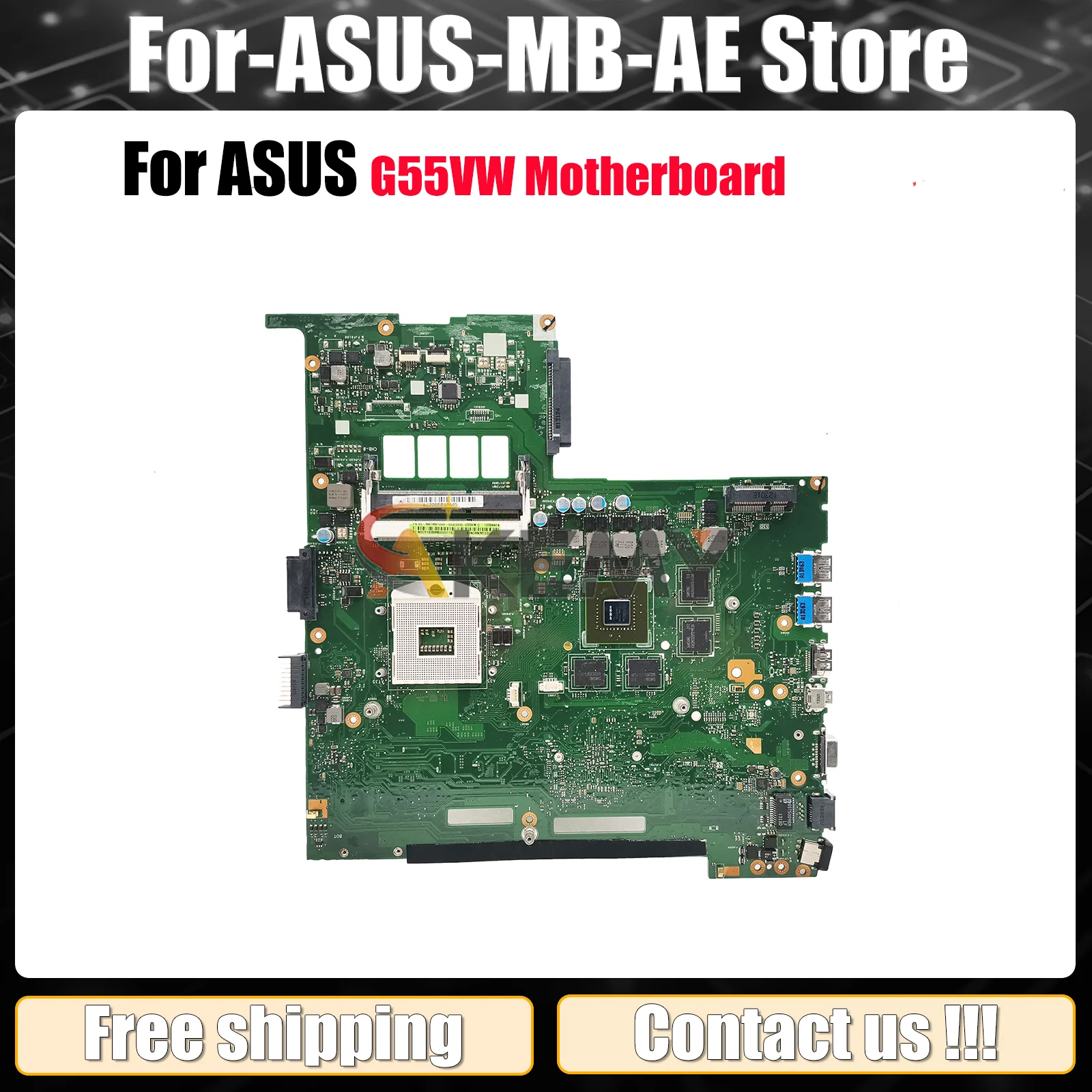 

Материнская плата для ноутбука G55VW для ASUS G55VW G55V, материнская плата для ноутбука Цей товар в наличии, 100% тестирование, ОК, быстрая доставка, высокое качество