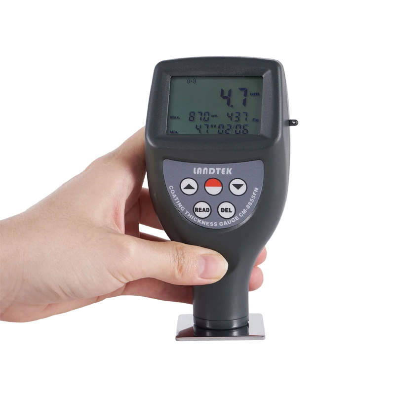 Digital Coating Thickness Gauge, Paint Plating Thickness Measuring Instrument for Iron & Aluminum Substrate