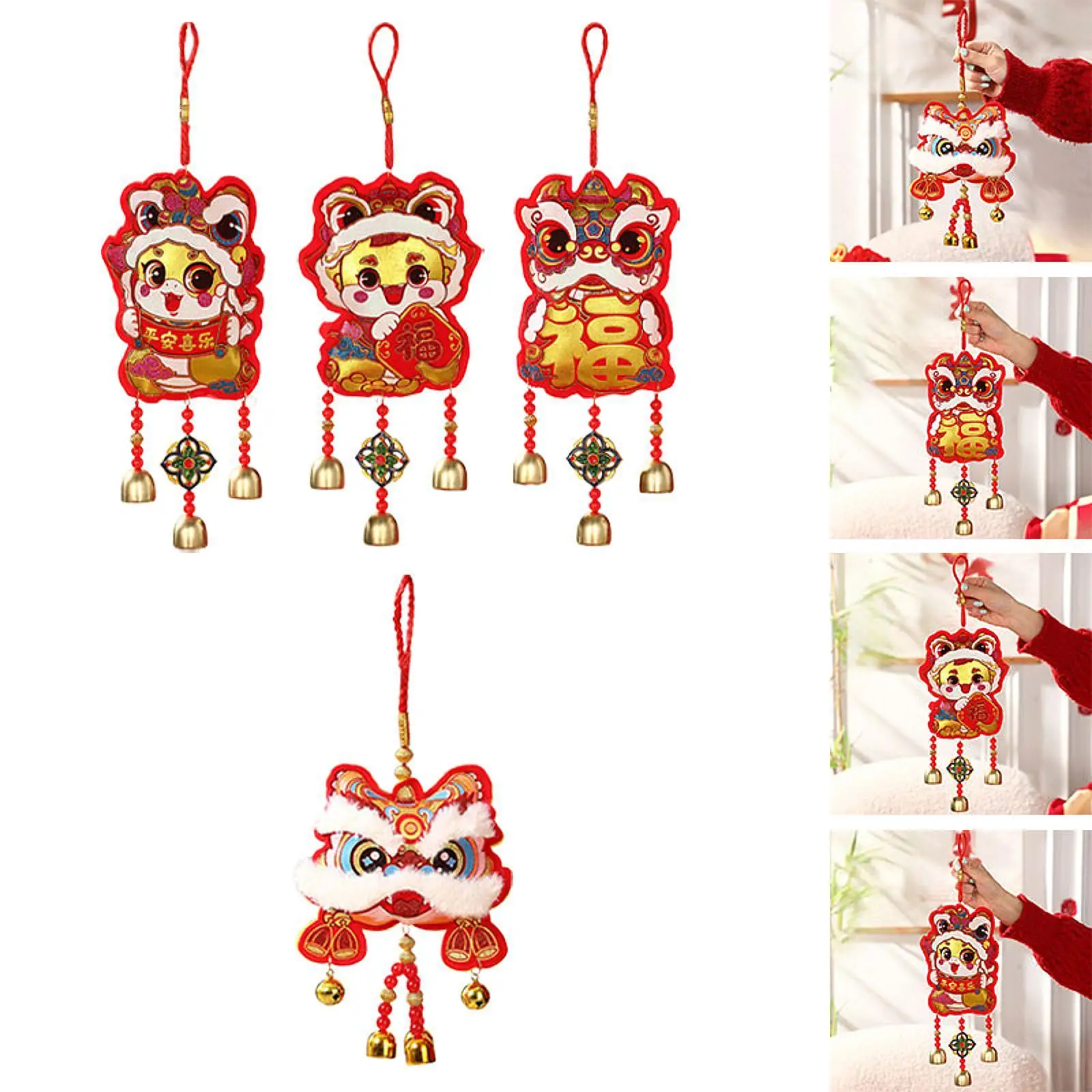 2025 Chinese New Year Hanging Ornament, Snake Year Decoration, Spring Festival Hanging Decoration Lucky Charm for Shop Window