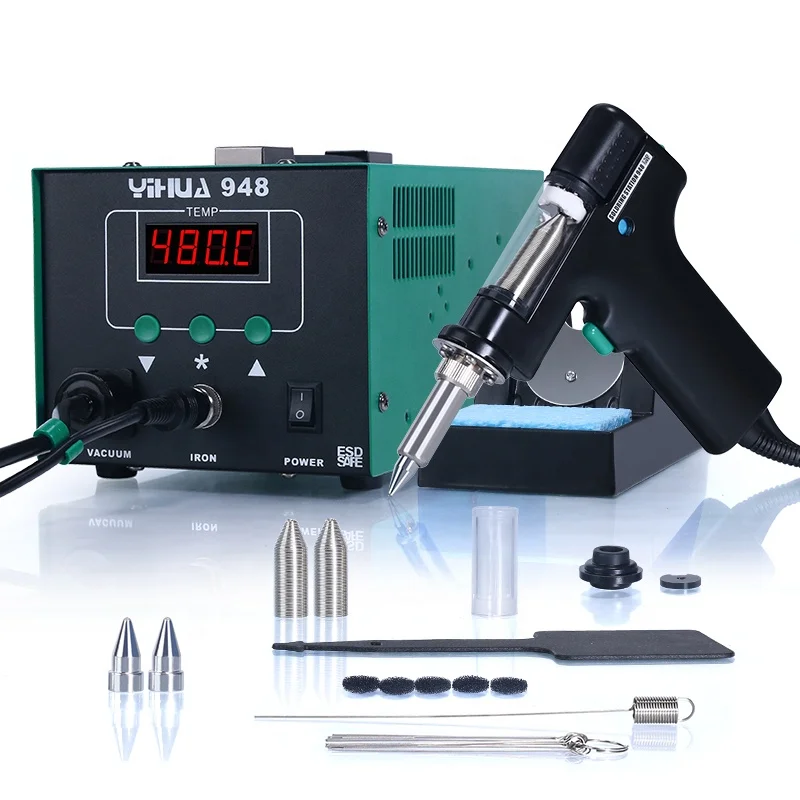 YIHUA 948 Desoldering Station Built-In Vacuum Pump PID Temperature Control Isolation Transformer Anti-Static SMD Rework