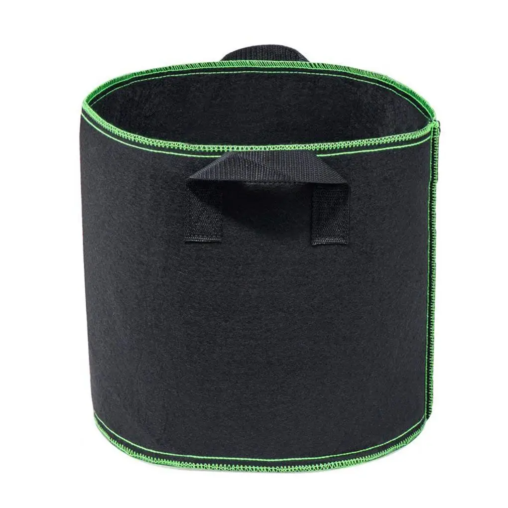 

25 Gallon Black Grow Bags Cloth Planting Pots Grow Pouches Fabric Handles Vegetables Container