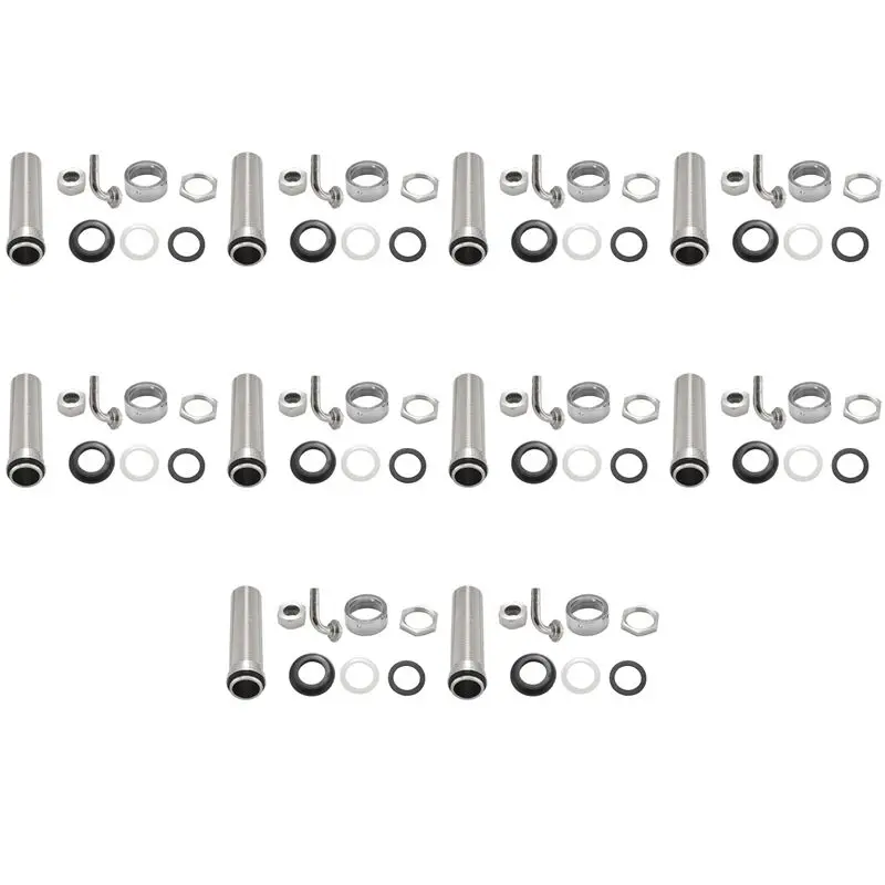 

10Pcs 92.5Mm Stainless Steel Elbow Shank Beer Tap Draft Beer Faucet Accessories With Diameter 8Mm For Beer Keg