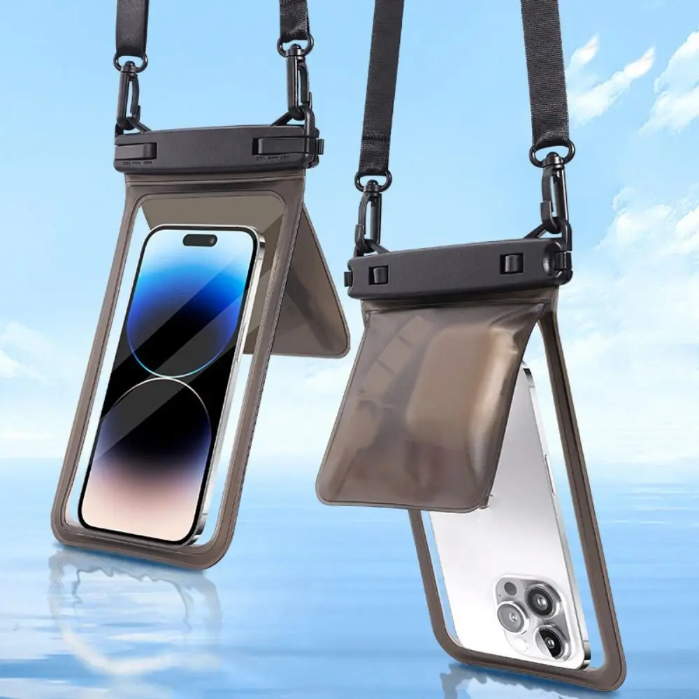 

Transparent Mobile Phone Waterproof Bag Sealing Strip Double Warehouse Underwater Dry Bag PVC Universal Swimming Waterproof Bag