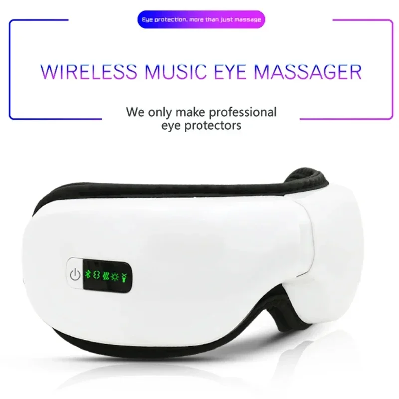 Eye Massage Instrument Vibration Airbag Pressure Hot Compress Eye Massager Bluetooth Music Relax Fatigue Eye Care Foldable